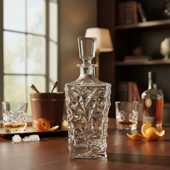 Crystal Decanter Luksoz pa Plumb për Uiski & Konjak, 1 Copë
