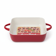 Danny Home Oven Fresh Tavë Pjekjeje Guri 27.5 cm, Drejtkëndore, e Kuqe