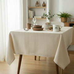 Danny Home Mbulesë Tryeze Easy-Care, Bezhe, 132x178 cm, 4–6 persona