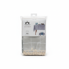 Danny Home Mbulesë Tryeze Easy-Care 140x220 cm me Frryngji për 6–8 Persona