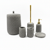 Aksesore Tualeti / Set 6 cope / Gri / Material Guri