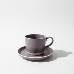 Filxhan Caji me Pjate / Set 6 cope / 220ml / Kafe / Qeramike