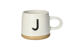 Filxhan Porcelani i Pikturuar me Dorë – Shkronja J | 420 ml