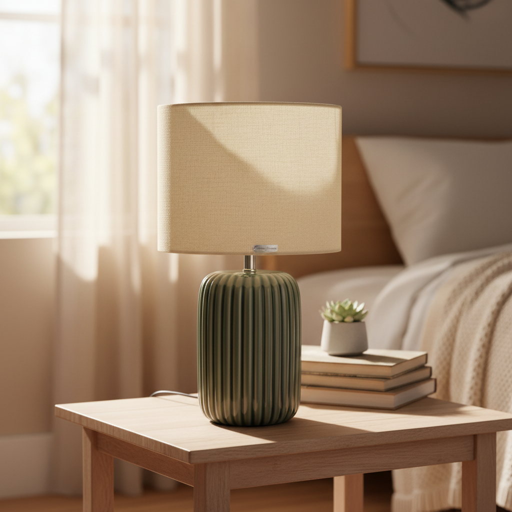 Ambazhur Tavoline / 20.5x20,5x36cm / Baze Gri e erret