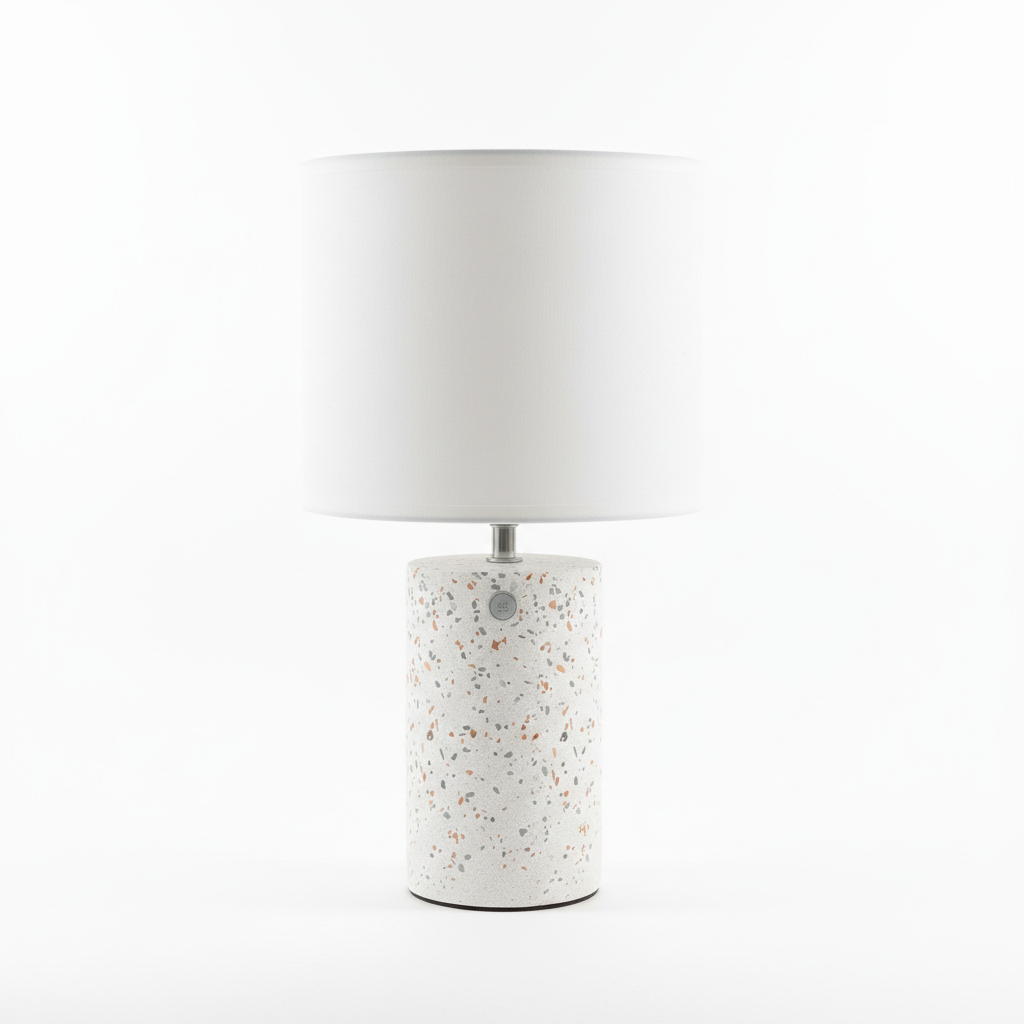 Ambazhur Tavoline / 20.5x20,5x35.5cm / Bradhe dhe Bezh me efekt betoni