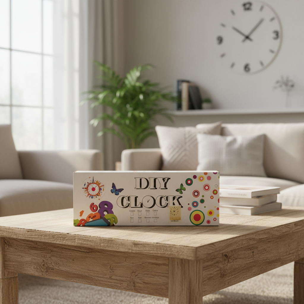 DIY Clock – Set Ora Murale për T'u Montuar Vetë, Dizajn i Personalizueshëm