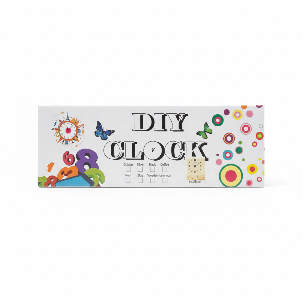 DIY Clock – Set Ora Murale për T'u Montuar Vetë, Dizajn i Personalizueshëm