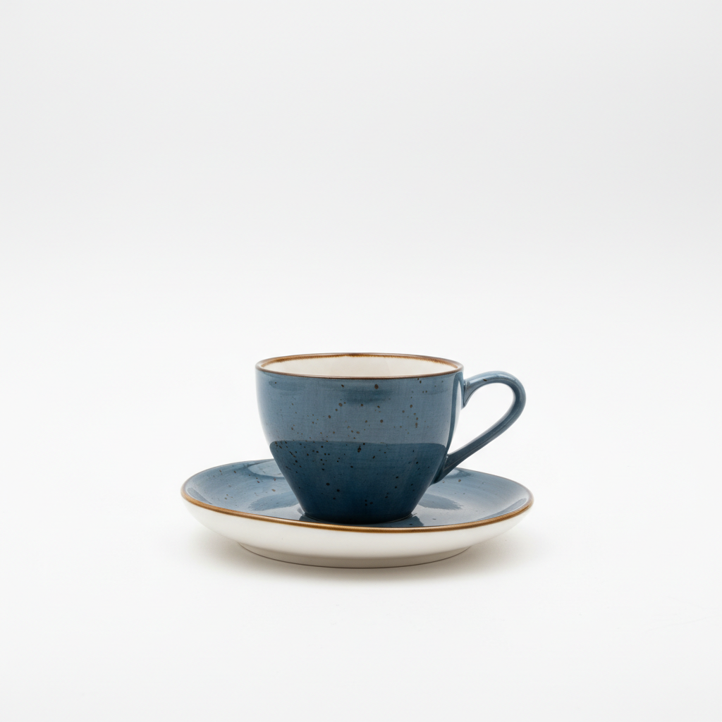 Filxhan Caji / 1 cope / 200ml / Porcelani / Blu - Gold