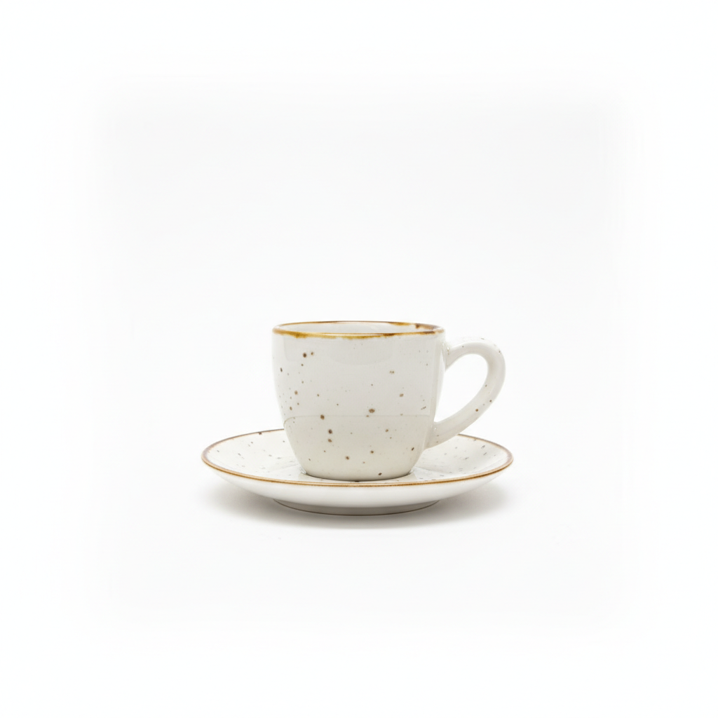 Filxhan Kafe / 1 cope / 80ml / Porcelani / Bardhe - Gold