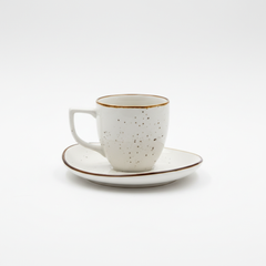Filxhan Caji / 1 cope / 200ml / Porcelani / Bardhe - Gold