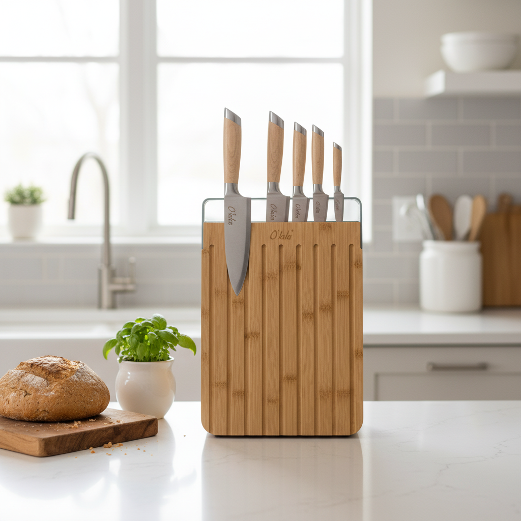 Derrase Prerese / Katrore 40cm / Bambu me Doreze Stainless Steel