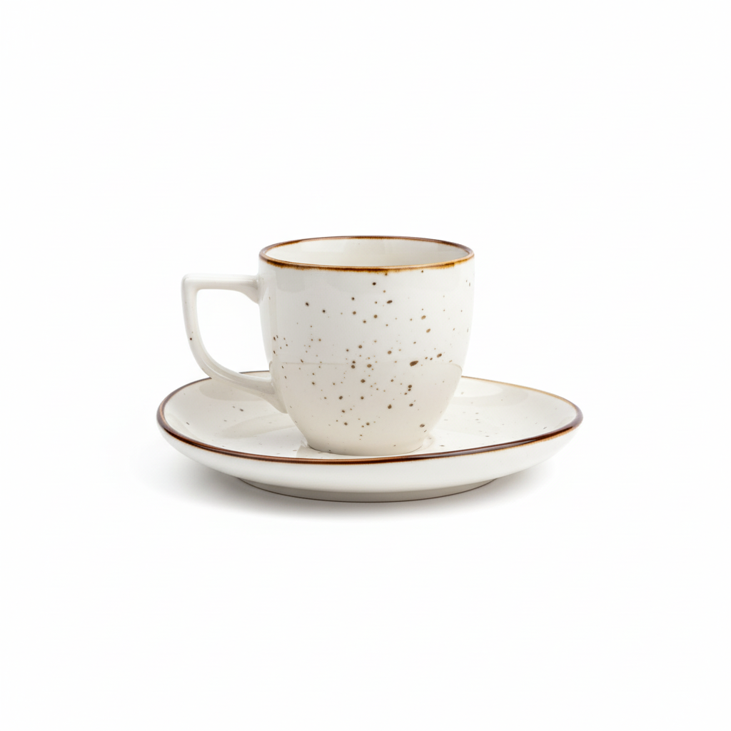 Filxhan Caji / 1 cope / 200ml / Porcelani / Bardhe - Gold