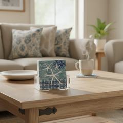 Coaster set / 10cm / Katror / Porcelan / Ilustrime guacke deti