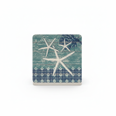Coaster set / 10cm / Katror / Porcelan / Ilustrime guacke deti