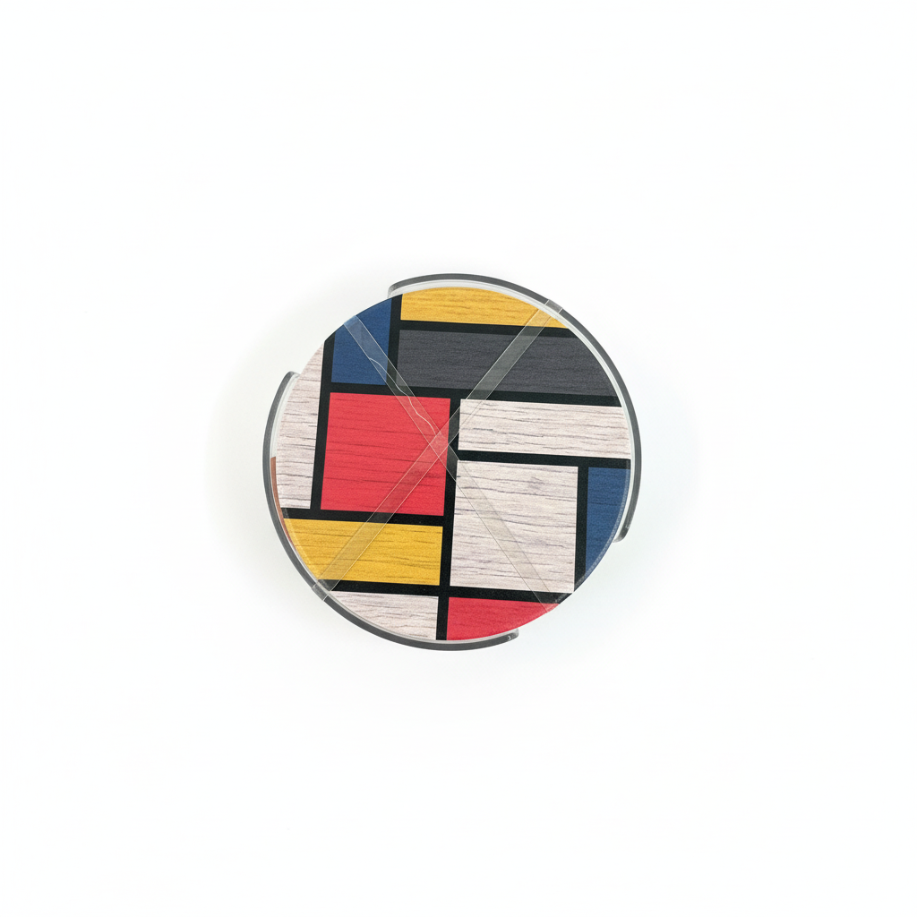 Coaster set / 10cm / Rreth / Porcelan / Forma Abstrakte + fytyre e qeshur