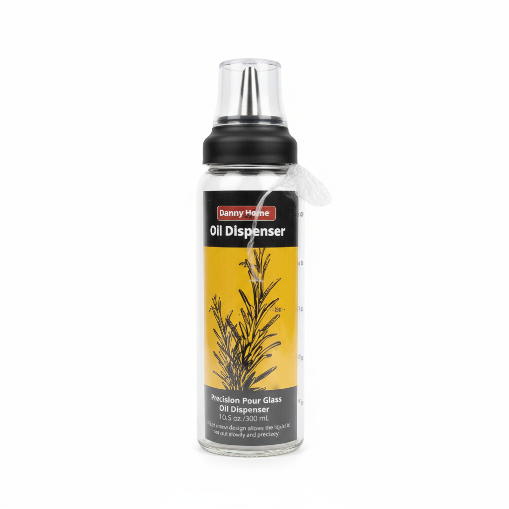 Danny Home Shishe Qelqi për Vaj 300 mL me Grykë Precize