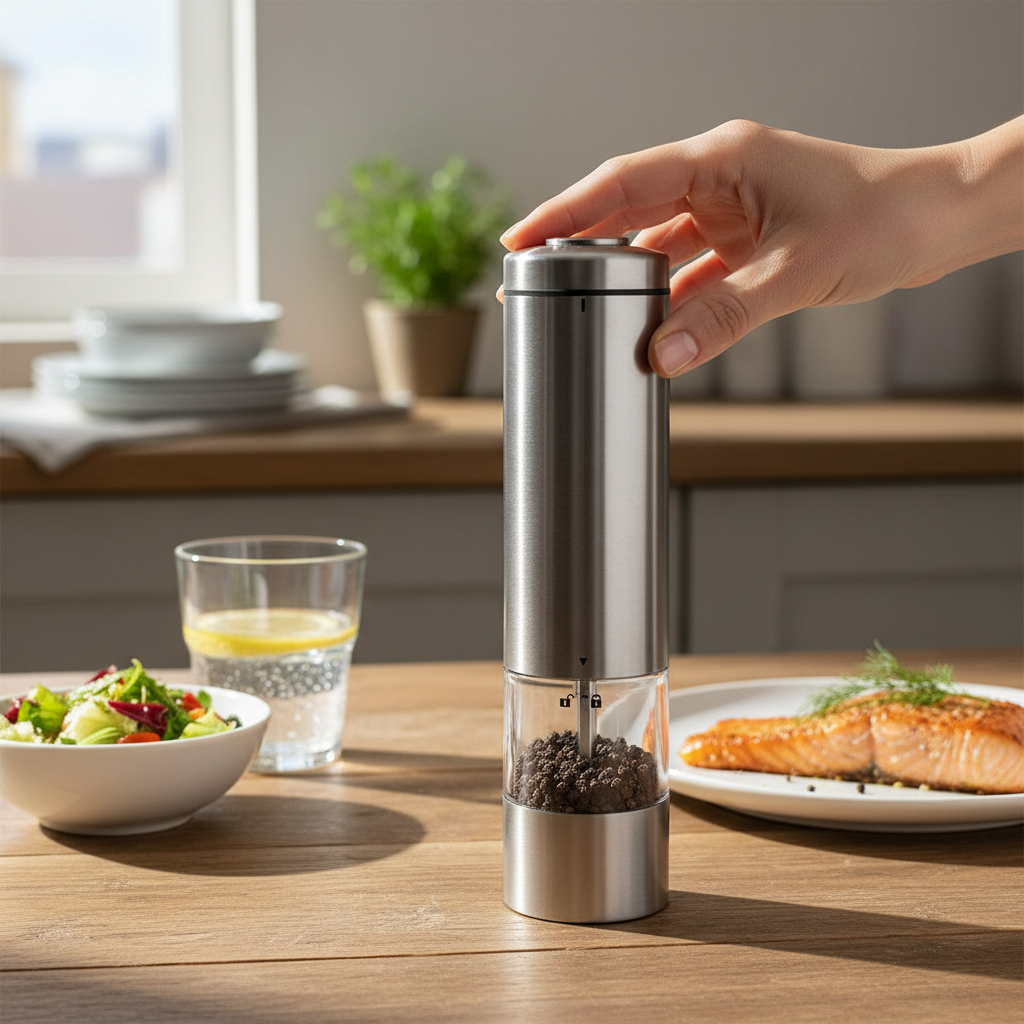 Blender Kripe me Rrotullim, Inoks & Qelq, Dizajn Cilindrik